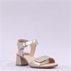 Remonte 2 Velcro Strap Block Heel Sandal - Gold